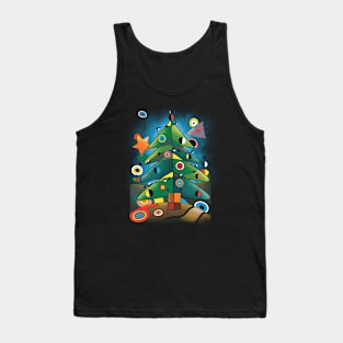 Abstract Christmas Tank Top